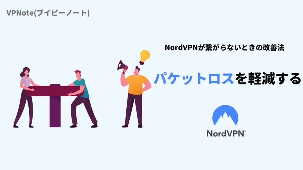 NordVPNパケットロスを軽減する