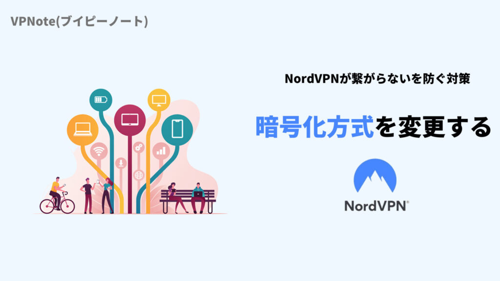 NordVPN暗号化方式を変更する