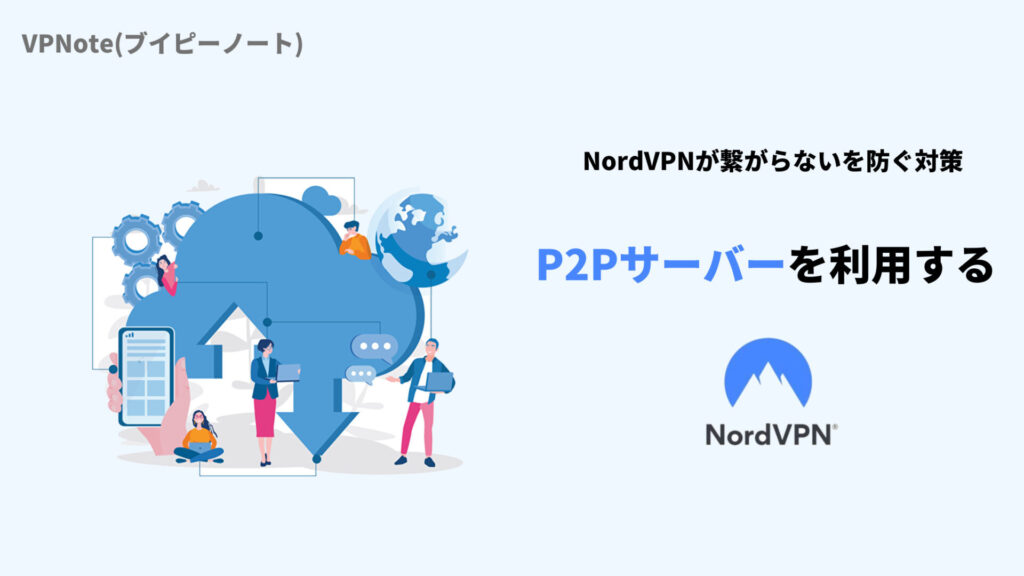 NordVPN P2Pサーバーを利用する