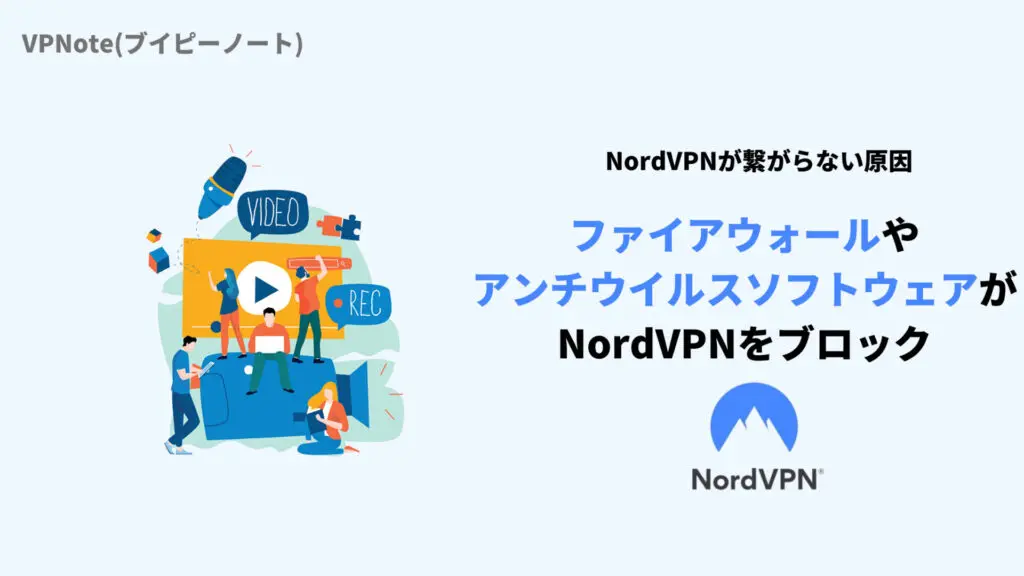 ファイアウォールやアンチウイルスソフトウェアがNordVPNをブロック