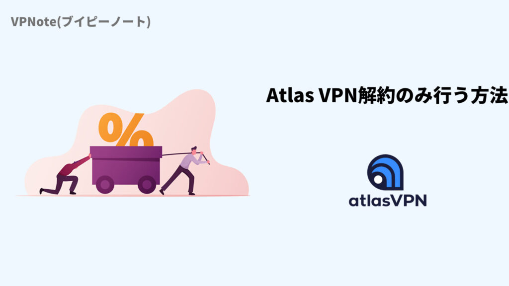 Atlas VPN解約(自動更新オフ)方法